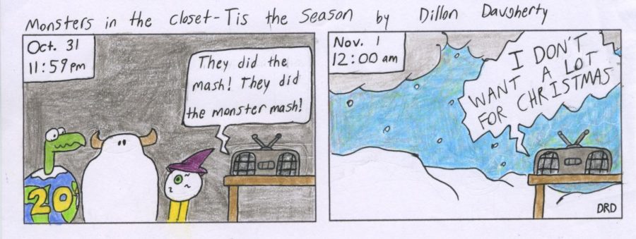 Cartoon: Monsters in the Closet - Tis the Season