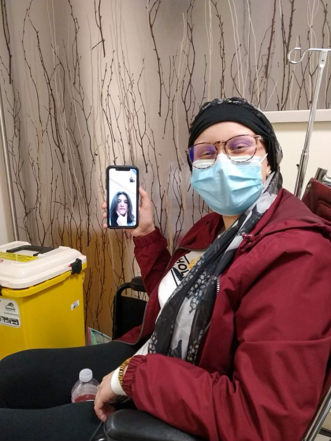 Allison Hale and Lily Evetts often face-timed while Hale is at the hospital.
