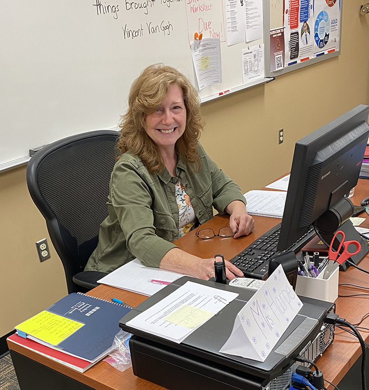 Donna Harpe changed rooms this summer, taking on the role of JAG instructor. She has three periods a day where she works with students to help them graduate and prepare them for what to expect after high school.