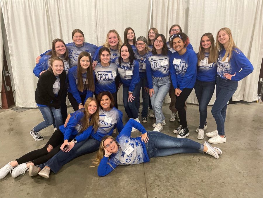 Members of Gibson Southerns FCCLA chapter attend the Fall Rally in Danville, Indiana.
