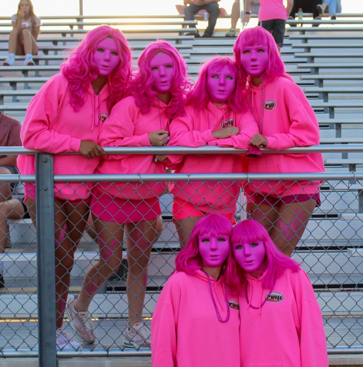 In contrast to maroon and gold, it was a Pink Out for the Friday of Fall Homecoming, and many students enjoyed their favorite color.