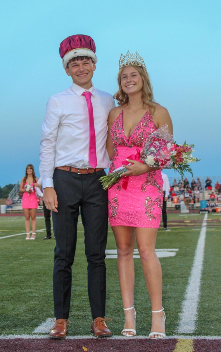 Senior Lucian Wicker captured the title of Fall Homecoming King, and senior Gabby Smitha was crowned the Fall Homecoming Queen. Fall Homecoming festivities were sponsored by the Student Council.