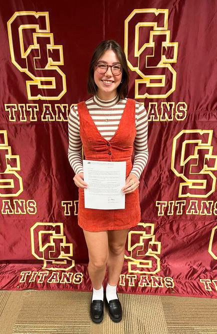 Senior Eva Spindler qualified as a National Merit Semifinalist based upon her PSAT scores from October 2022. Spindler is now waiting to learn if she advanced to be a National Merit Finalist for a chance at scholarships.