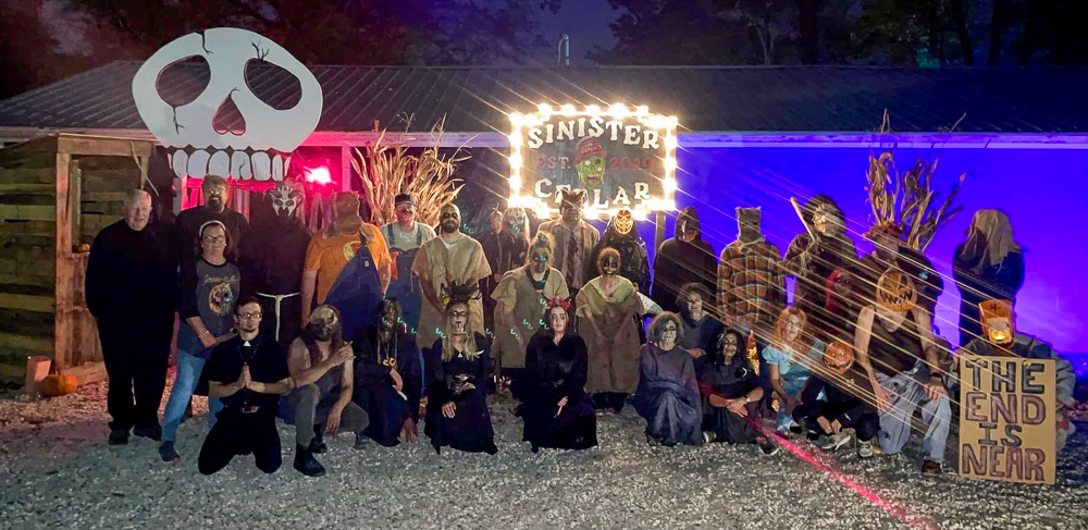 It takes a large group of volunteers, the Simpson T. Sinister Side Show Scare Union, to make the Sinister Cellar a spooktacular experience.