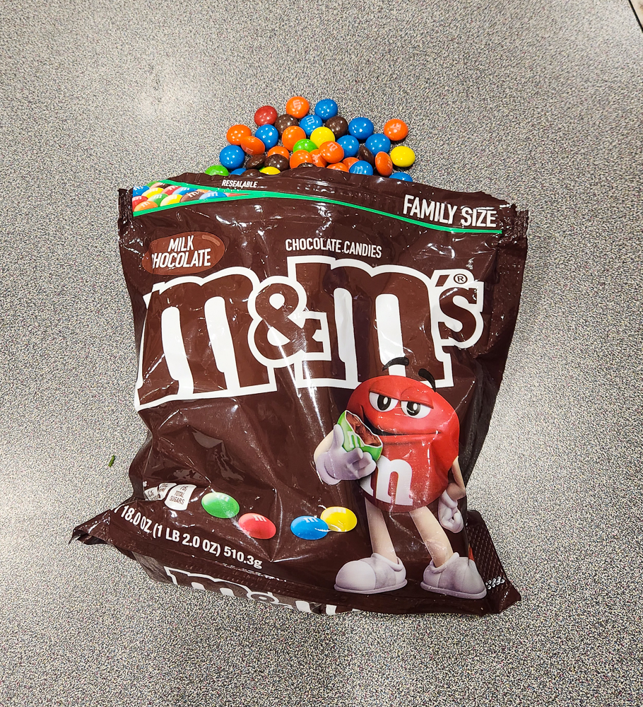 What do you think? Do different colors of M&Ms have a different crunch?