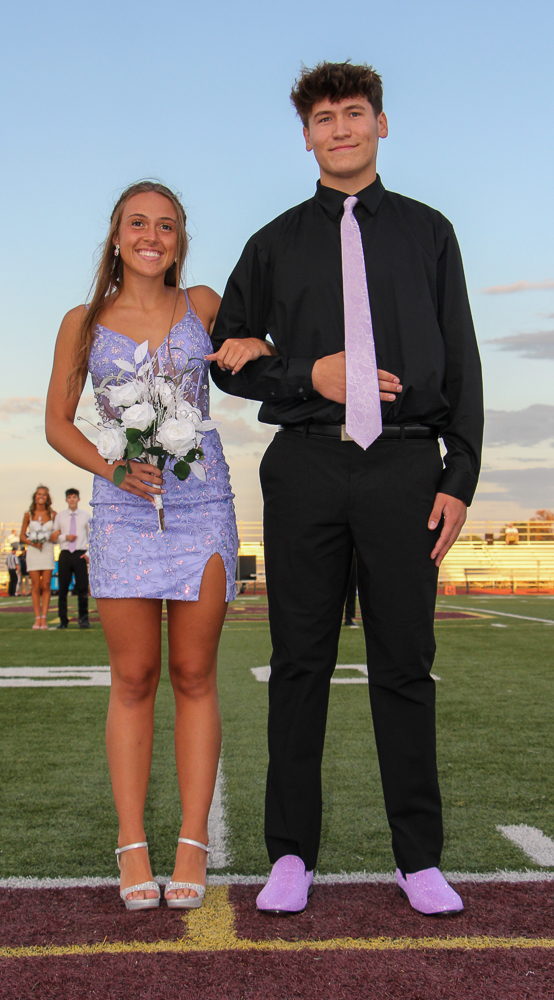 Senior King and Queen nominees Kierston Lake and Tristan Christian