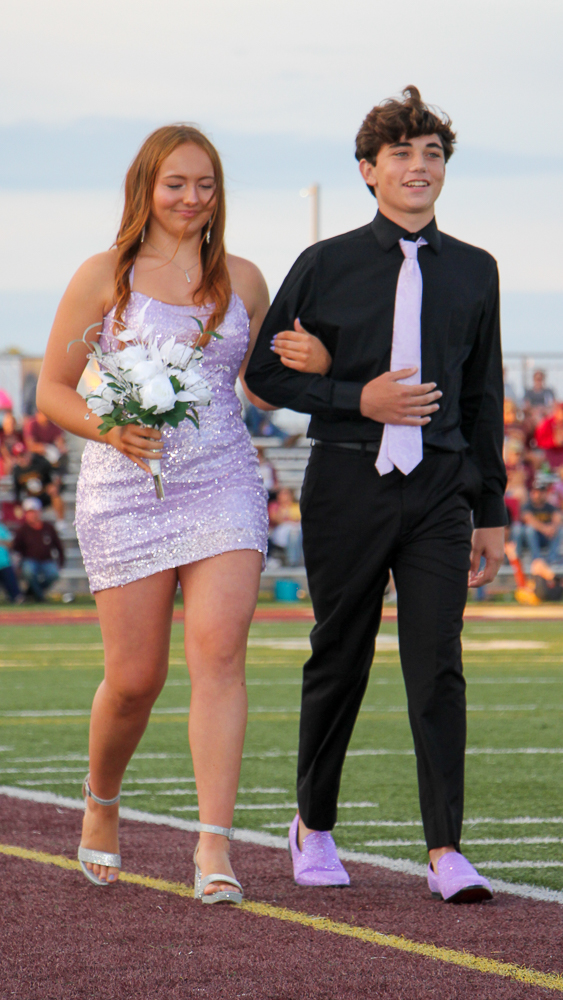 Senior King and Queen nominees Maddie Boes and Cole Martin