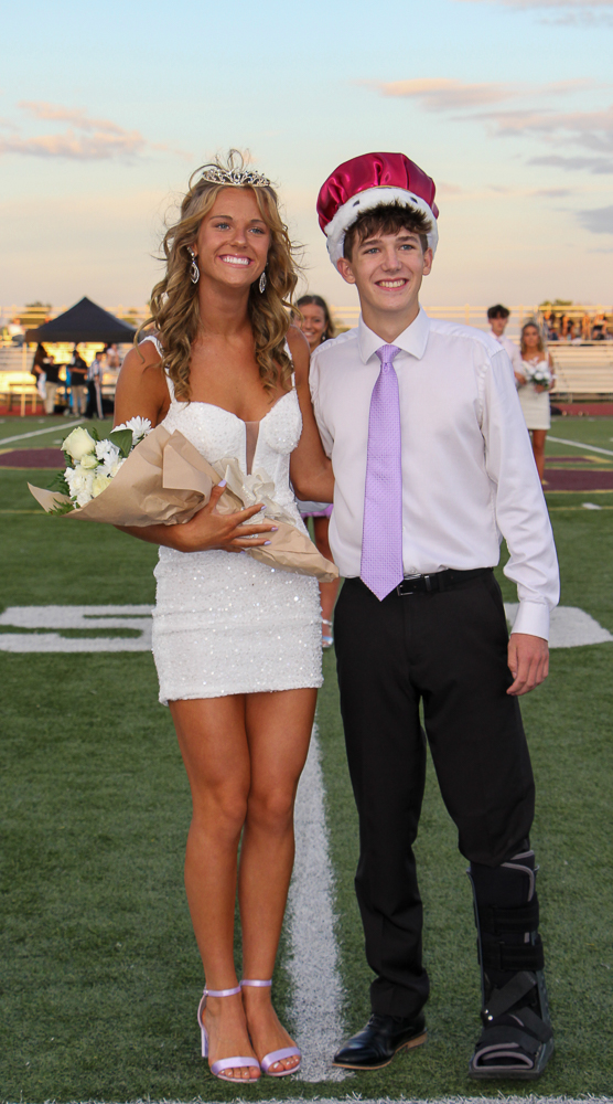 Fall Homecoming princess 
Lainey Cloin and prince Sam Parmer