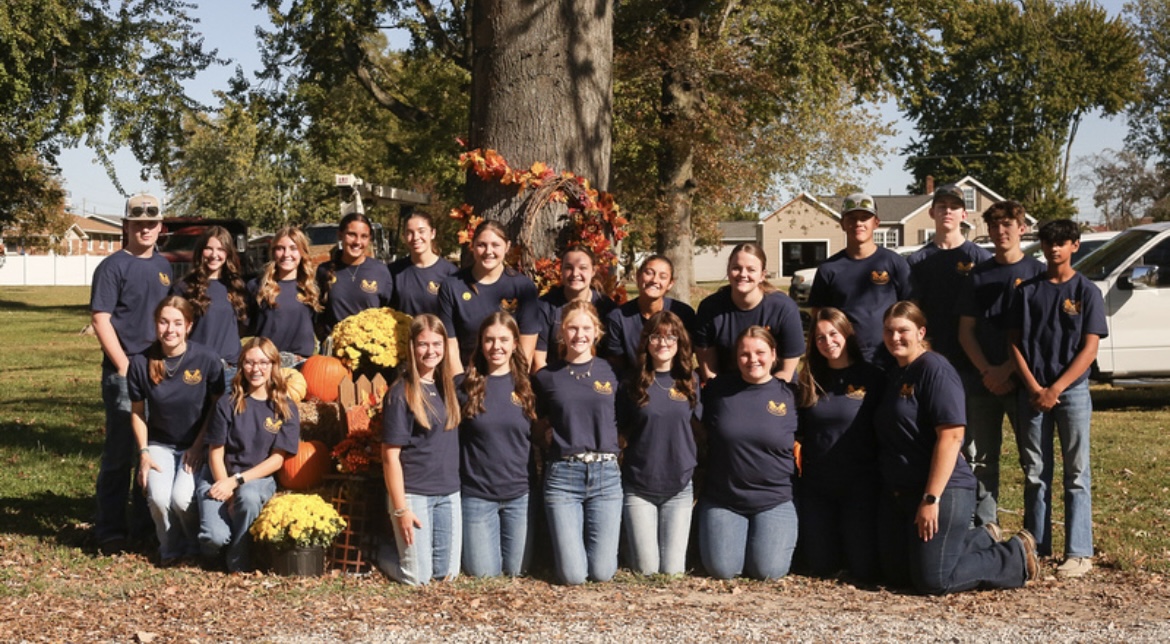 Members of Gibson Southern's FFA chapter volunteered their time to make the farm to table harvest dinner a success.