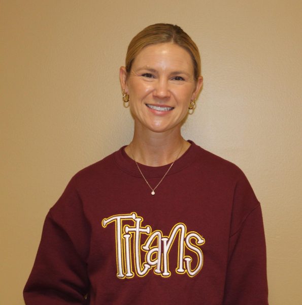 Paige Rohrer joined the Titan math department this year, filling a vacancy left by Val Zimmer, who left to be a principal at St. Joseph School in Princeton.