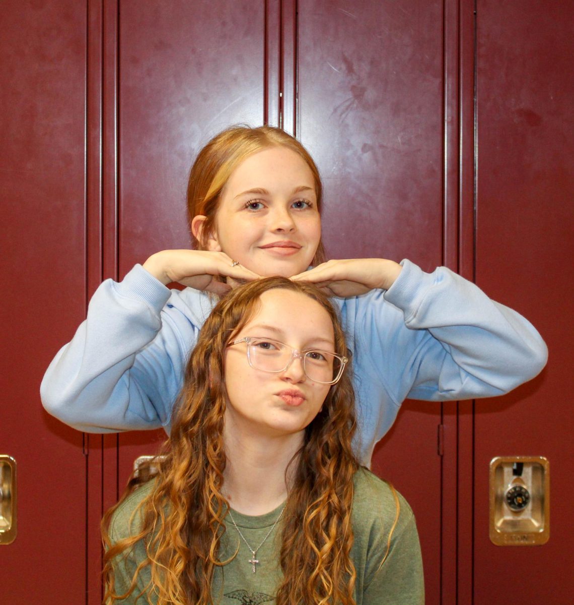 Sophomores Kaylee Dike and Kimberly Gentry